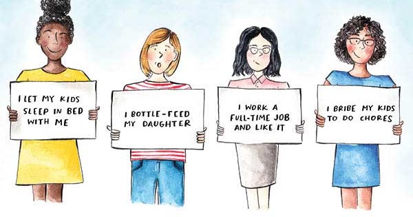 Mom shaming is a thing with two horns and a tail