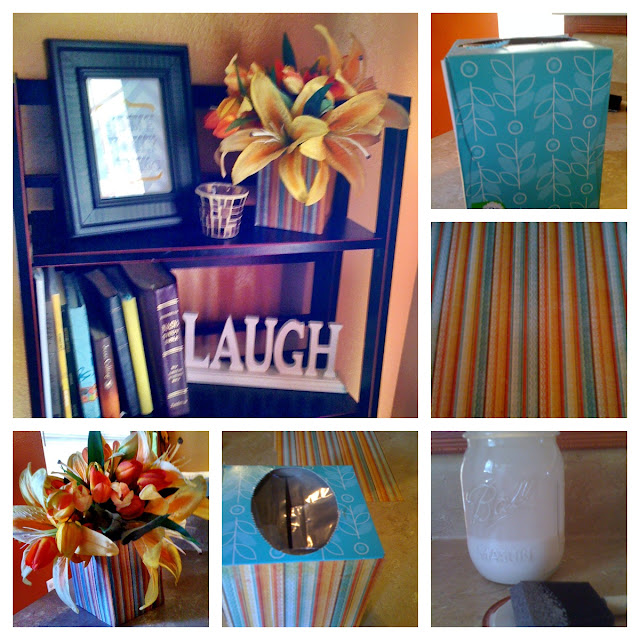 {All Things New} DIY Floral Arrangement Made From a Kleenex Box