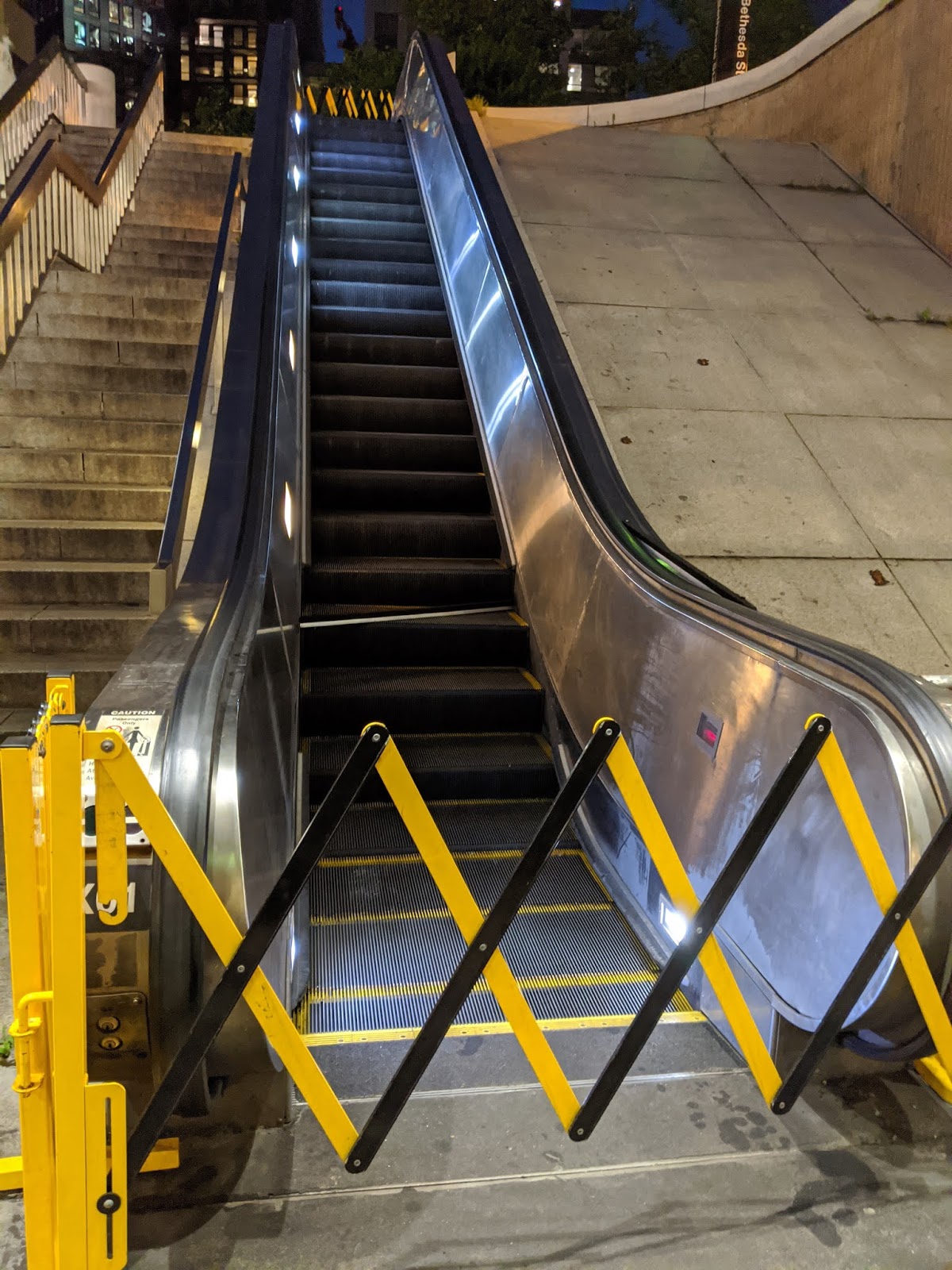 broken escalator