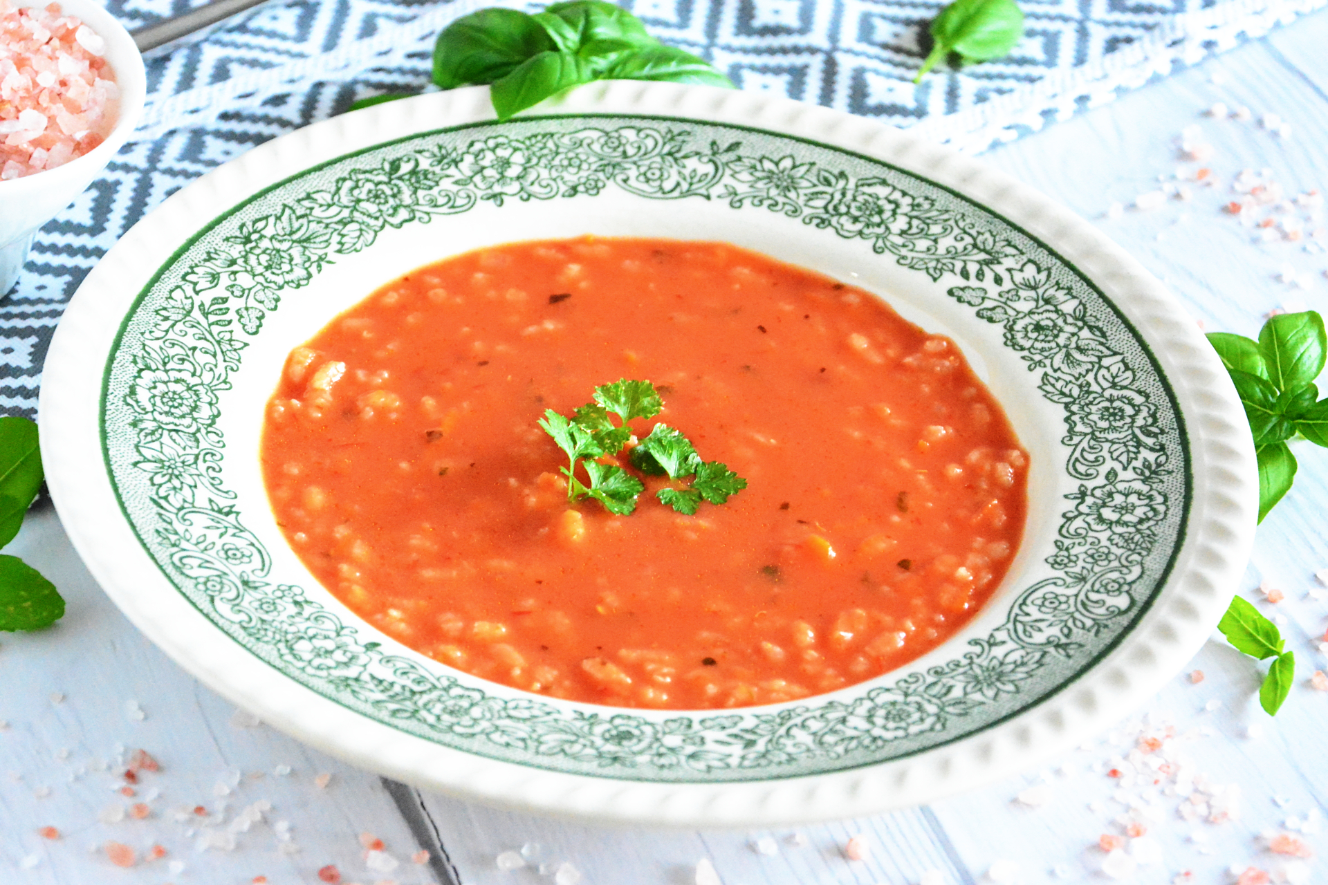 przepis na zupę pomidorową z ryżem