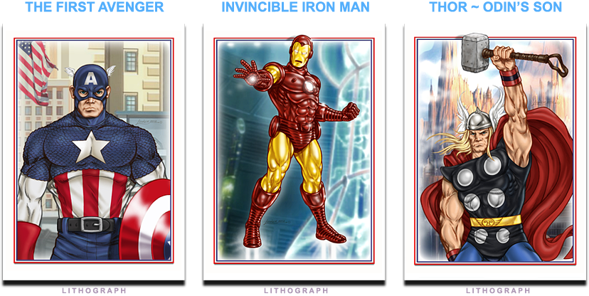 Cap - Iron Man - Thor