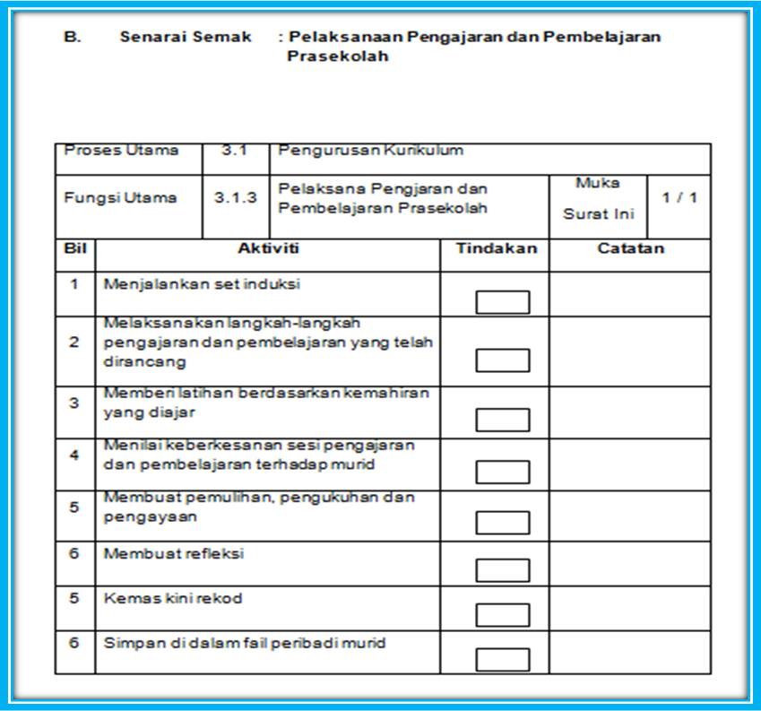 Get Contoh Senarai Semak Pemerhatian Prasekolah Pictures | senaraivlogs