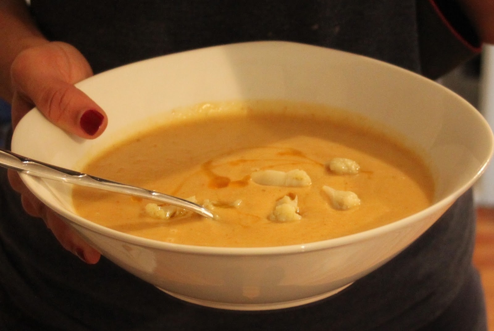 MogelMami: Scharfe Blumenkohl-Kartoffel-Suppe mit rotem Curry und ...