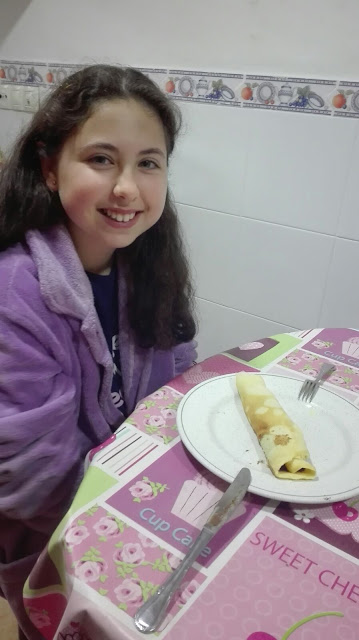 Recien levantada, creps, 