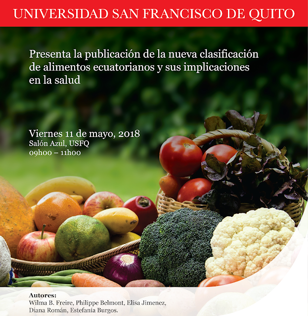 Lanzamiento de la nueva clasificación de alimentos ecuatorianos