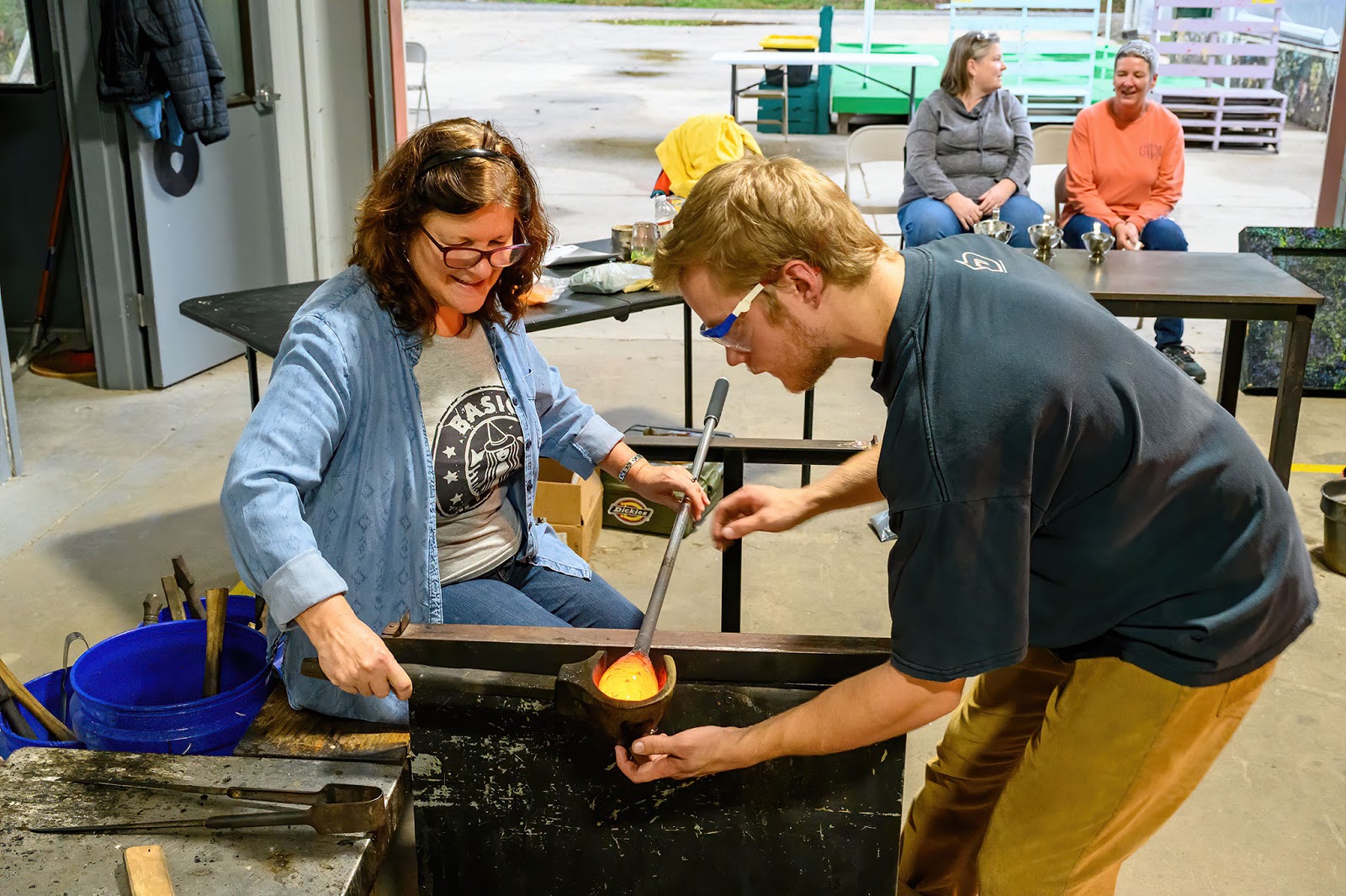 Bubba's Garage Glass Blowing at Jackson County Green Energy Park