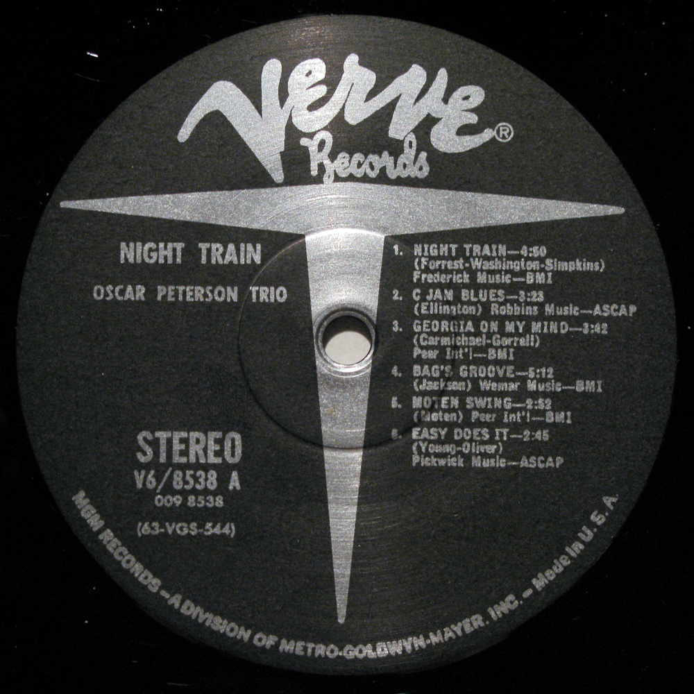 VINYL2496: Oscar Peterson Trio - Night Train - 1962 (2496.LP)