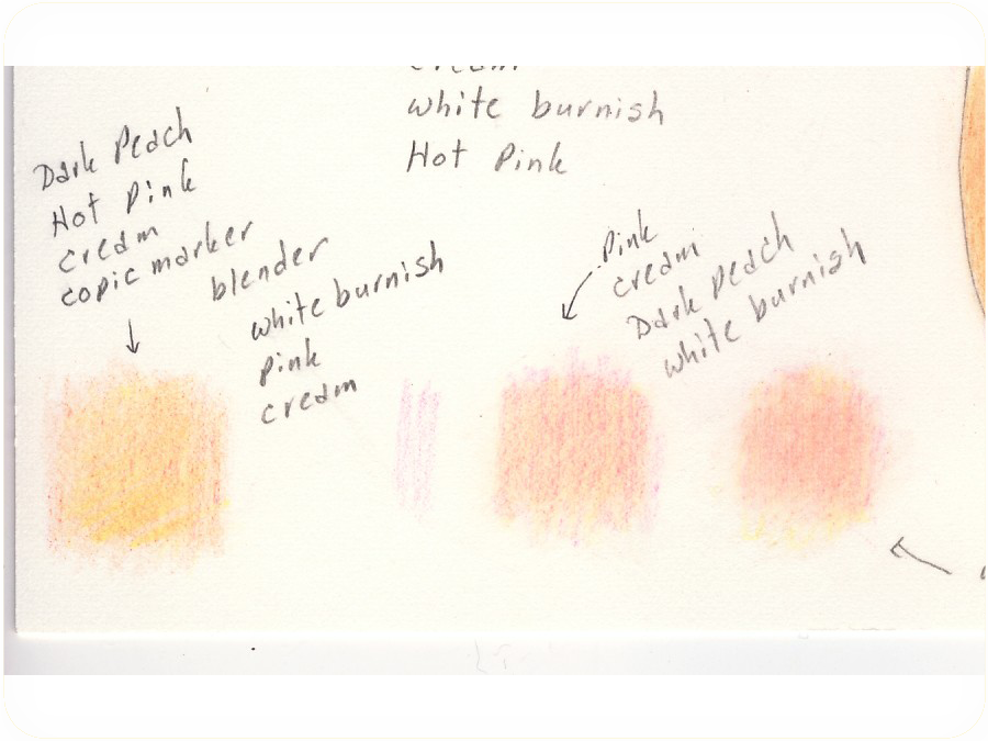 Pink Color Study Kell Belle Studio: Colored Pencil Drawing - Color Study
