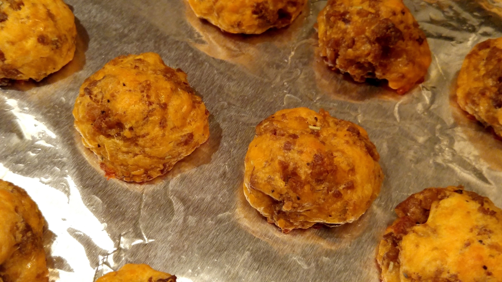 Cheesy Sausage Bites recipe, perfect tailgate food! My WAHM Plan