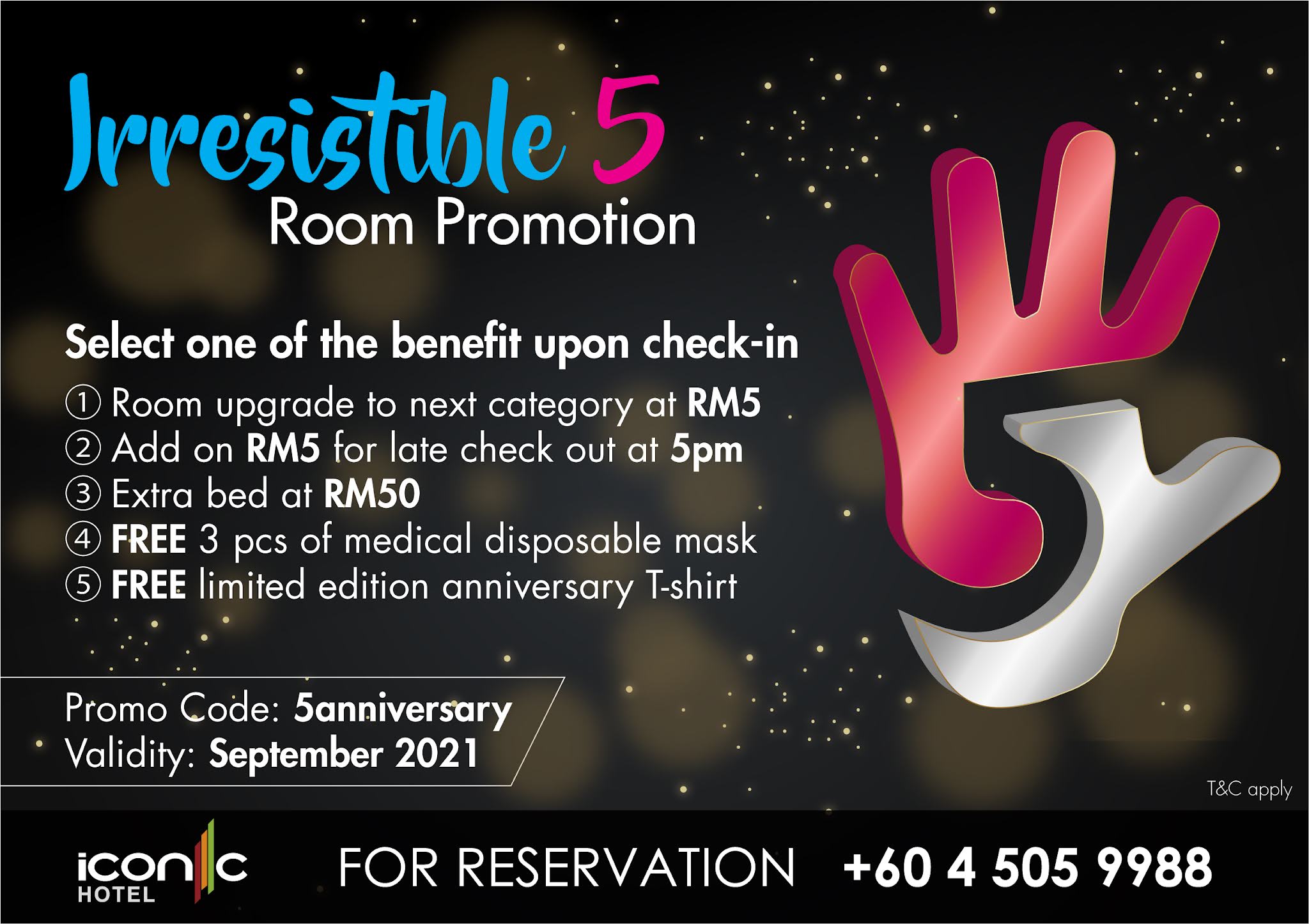 Iconic Hotel, Penang 5th Anniversary Promotions