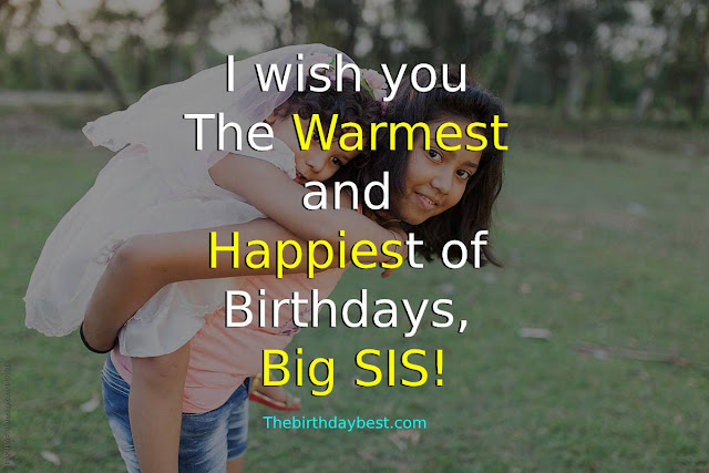 Happy Birthday Wishes for Elder Sister