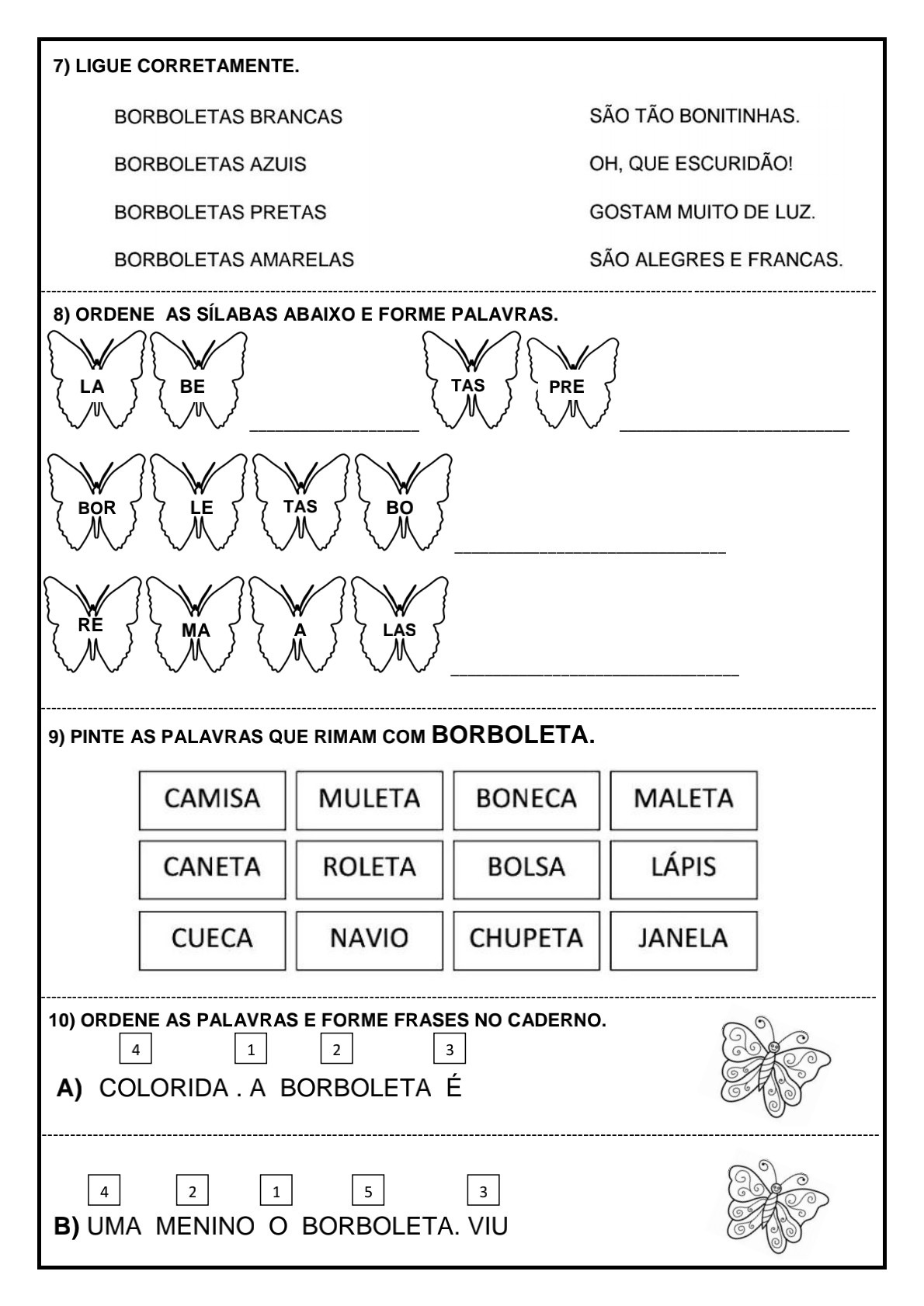 Blog Educação e Transformação: 👍Atividade integrada: língua portuguesa