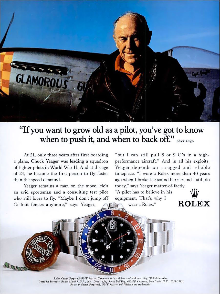 chuck yeager rolex