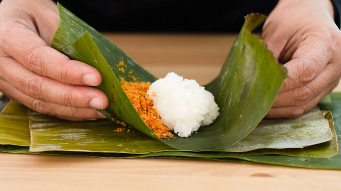 Sticky Rice With Fish Floss Pulut Sambal