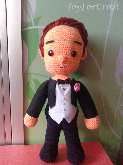 crochet amigurumi groom wedding dolls cute couple gift