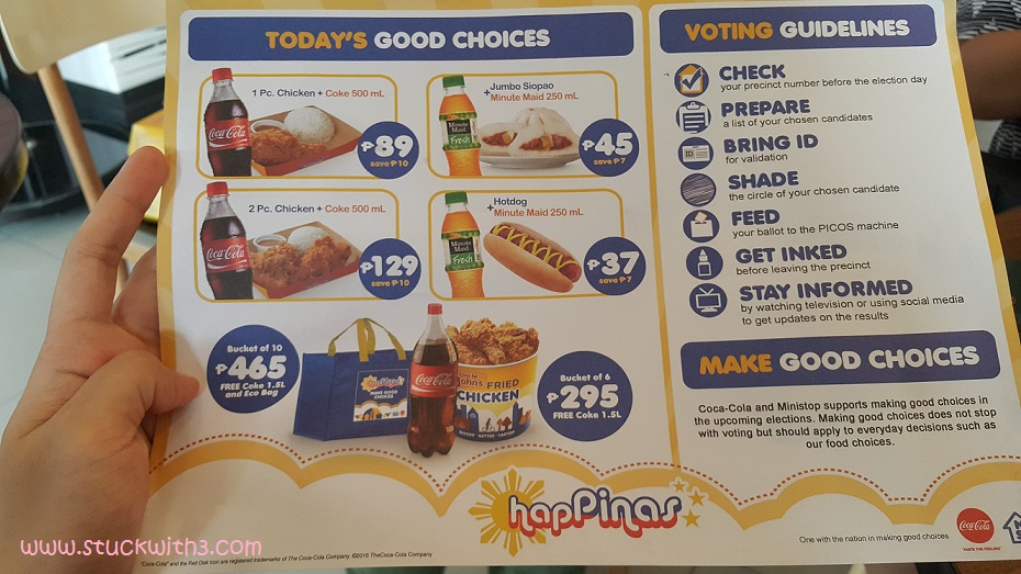 MakeGoodChoices for HapPINAs with Ministop's RTE Meals