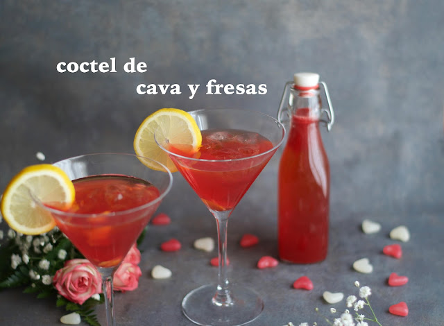 Receta coctel de cava y fresas para San Valentin