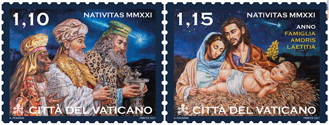 Vatican nhờ một người vô gia cư vẽ hai con tem cho Lễ Giáng sinh