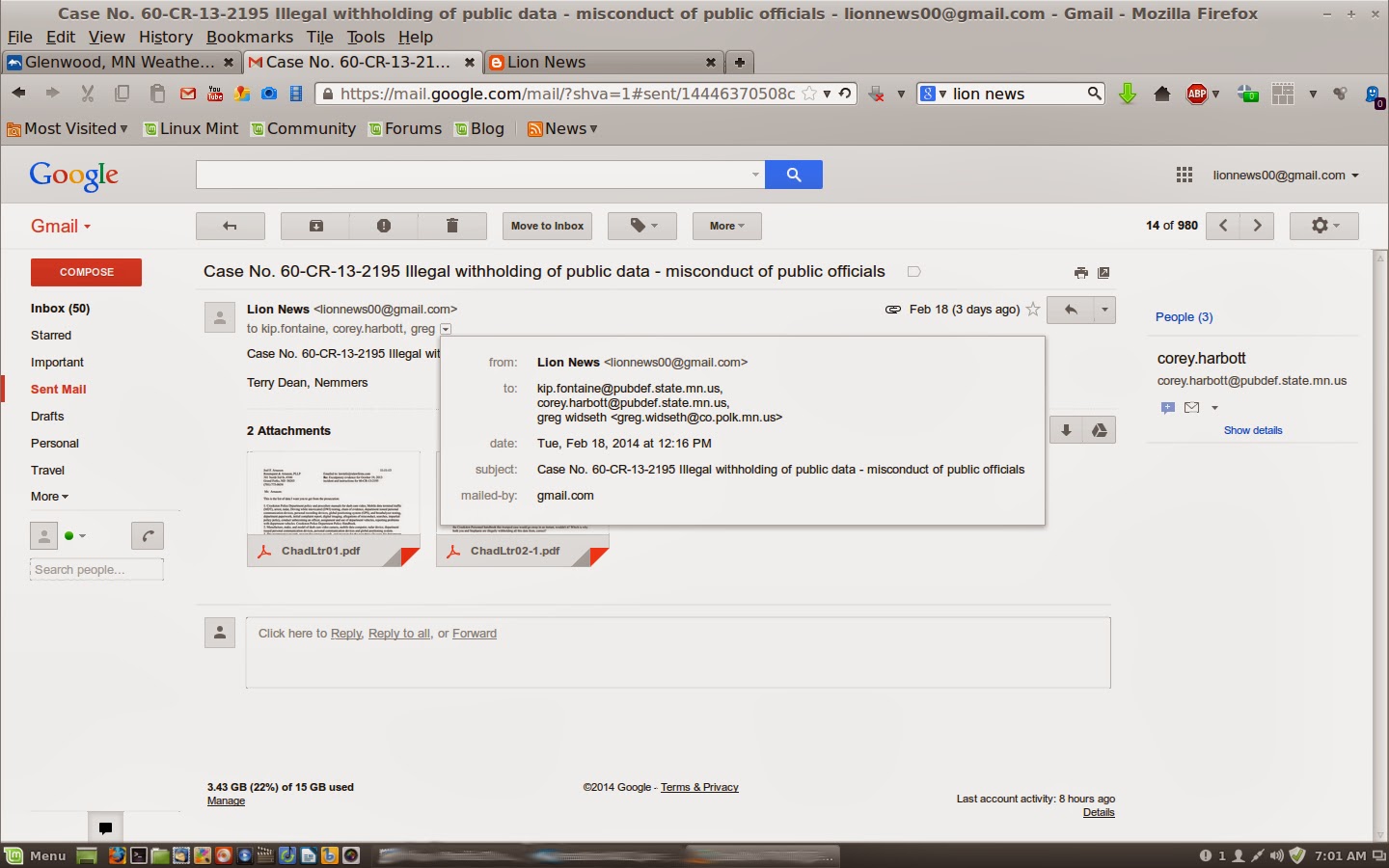 Lion News Polk Co. Attorney Greg Widseth (Judge Candidate) & Crookston