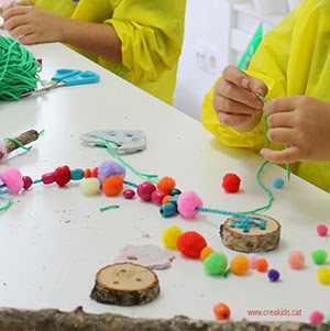 con hilo y aguja: cosemos troncos