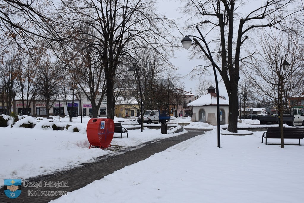 Wielkie serce na nakrętki na kolbuszowskim Rynku