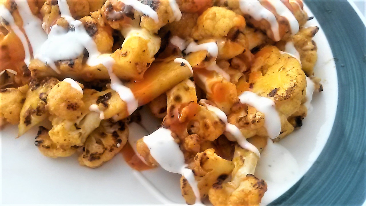 Chef Tess Bakeresse Lowcarb "Hot Wing" Cauliflower and the 8 Benefits
