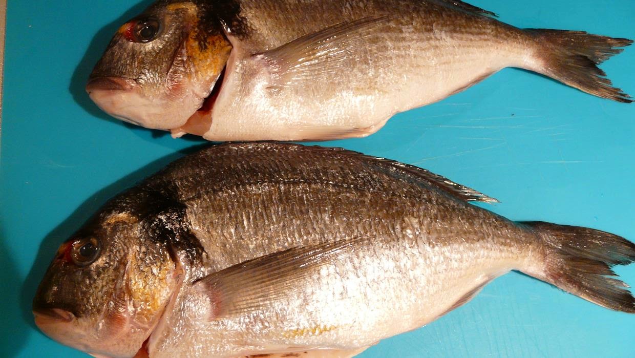 Kulinarische Welten zu Fisch- und Meeresfrucht: Dorade ganz mit Ofengemüse