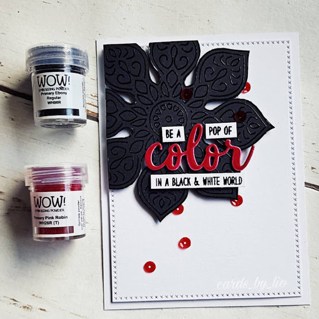 Sunny Studio Stamps: Color Me Happy Color Word Die Customer Card by Lio Edmeier