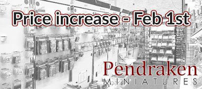 Price Increase - 1st February from Pendraken Miniatures