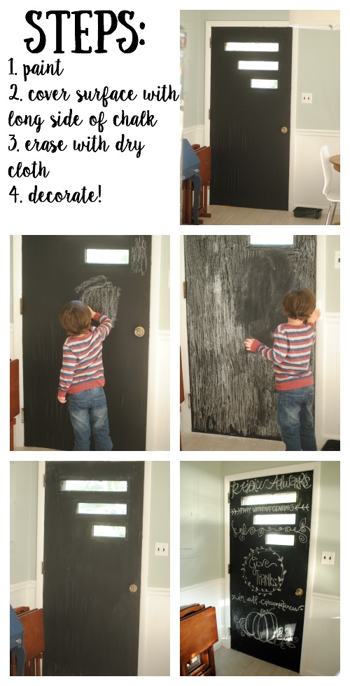 The Remodeled Life: Painting a Kitchen Chalkboard Door