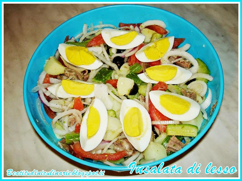 insalata con il lesso