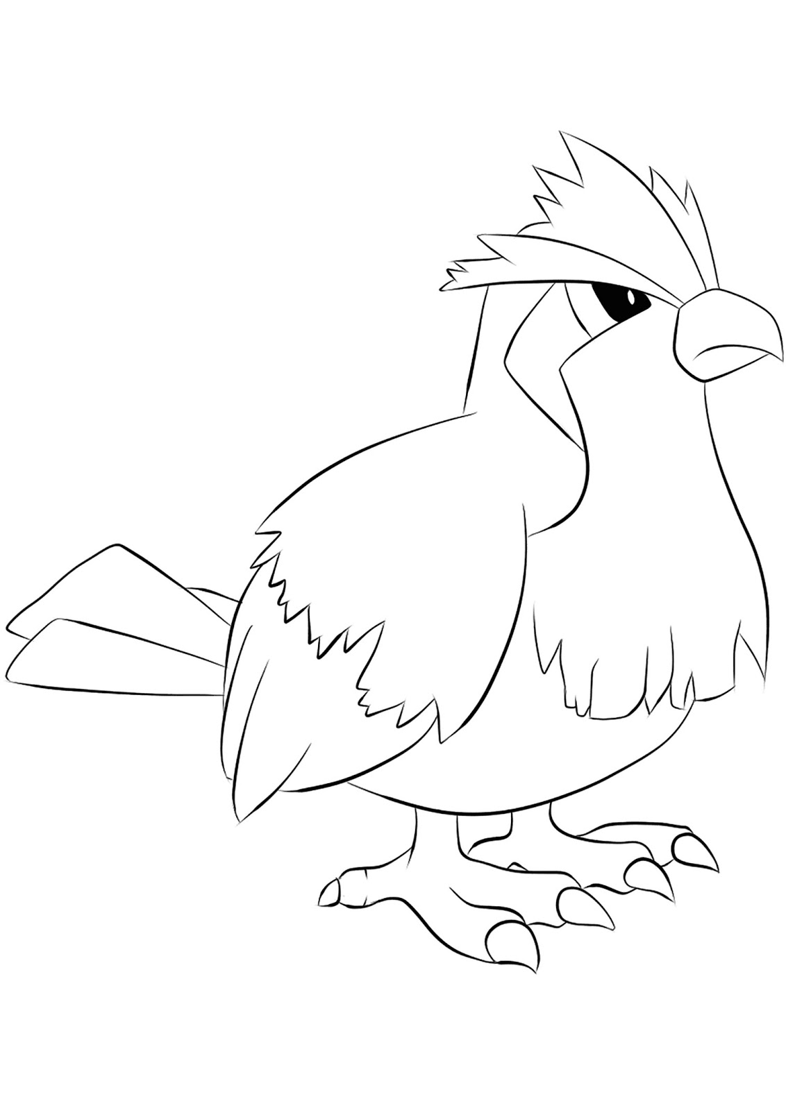 Pokemon Pidgey Coloring Pages For Kids Free Pokemon Coloring Pages
