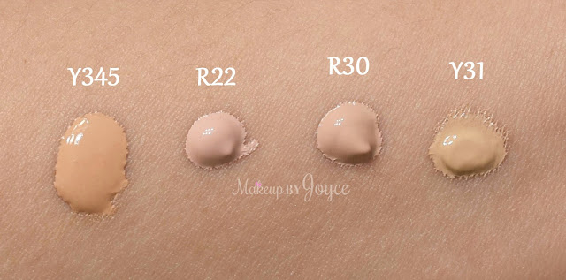 Make Up For Ever Ultra HD Concealer R22 R30 Y31 NC30 NC35 Swatches