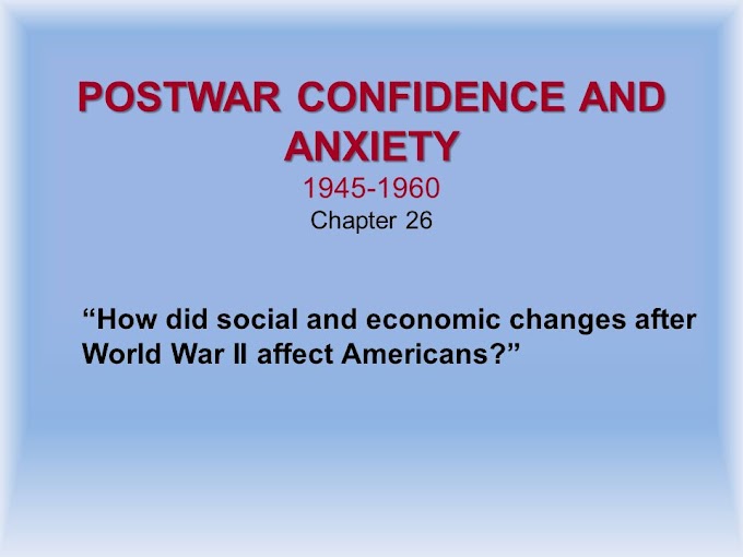Postwar Prosperity at Home: 1945–1960