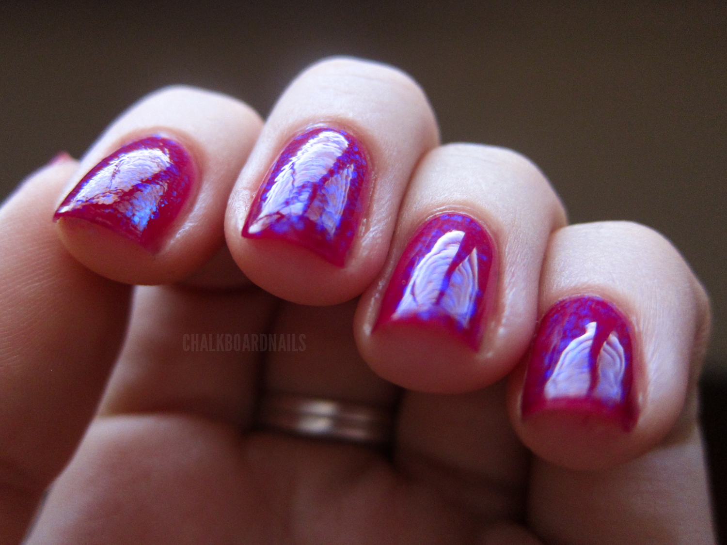 Who's hungry for a jelly sandwich? | Chalkboard Nails | Nail Art Blog
