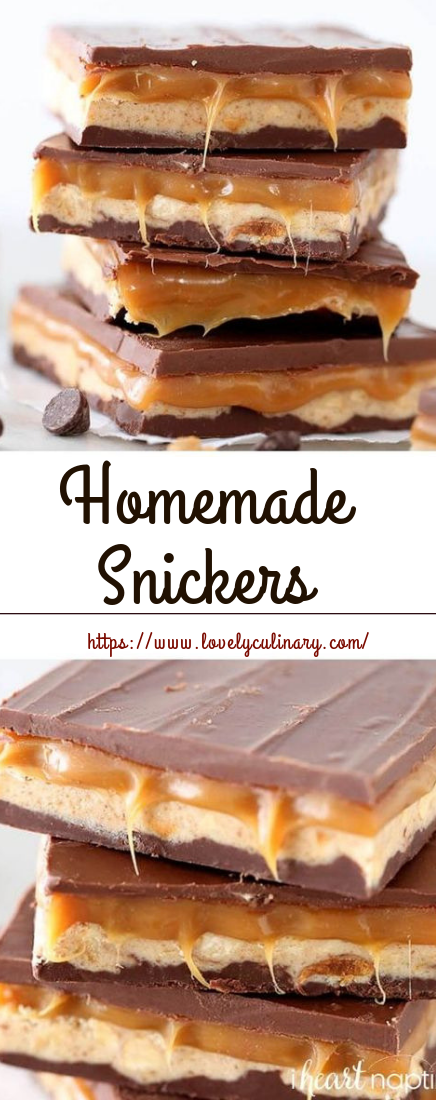 Homemade Snickers #butter #recipedesserts