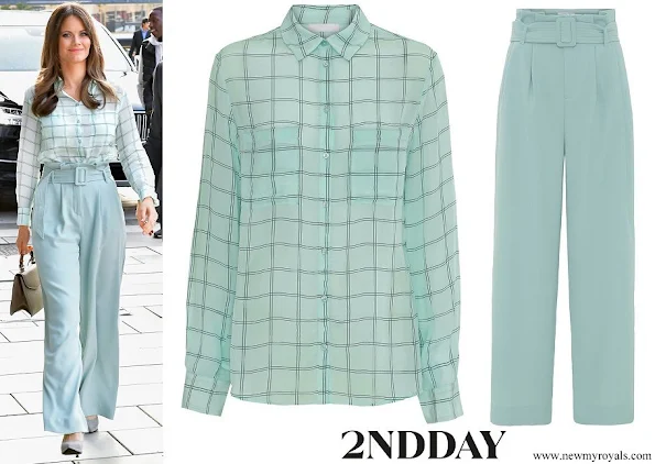 Princess Sofia wore a new check shirt and wide trousers from 2NDDAY