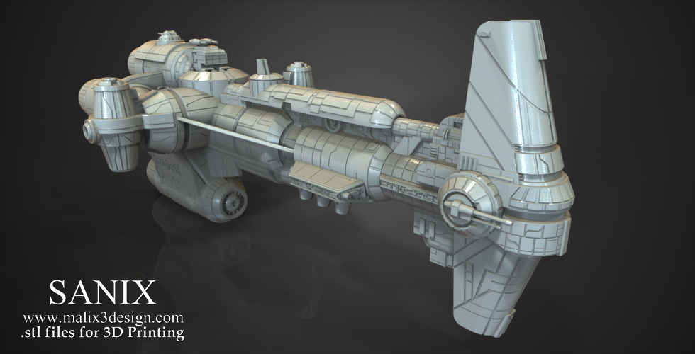 Star Wars - Corvette Ship 3D Printable Model - www ... panther engine diagram 