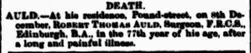 Auld Genealogy: Trove Tuesday: Dr Robert Thomas Auld