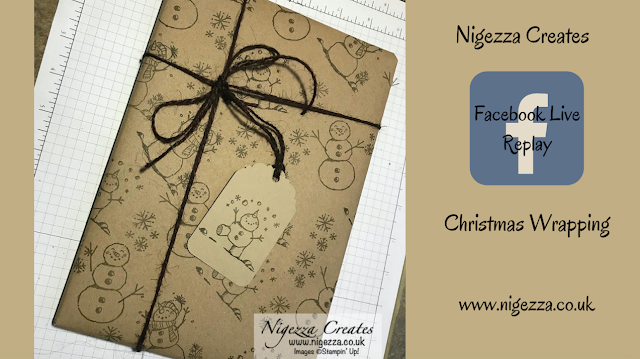 Nigezza Creates Wrapping Paper with Stampin' Up! Snowman Season