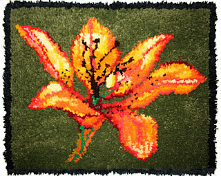 Daylily rug by Annake