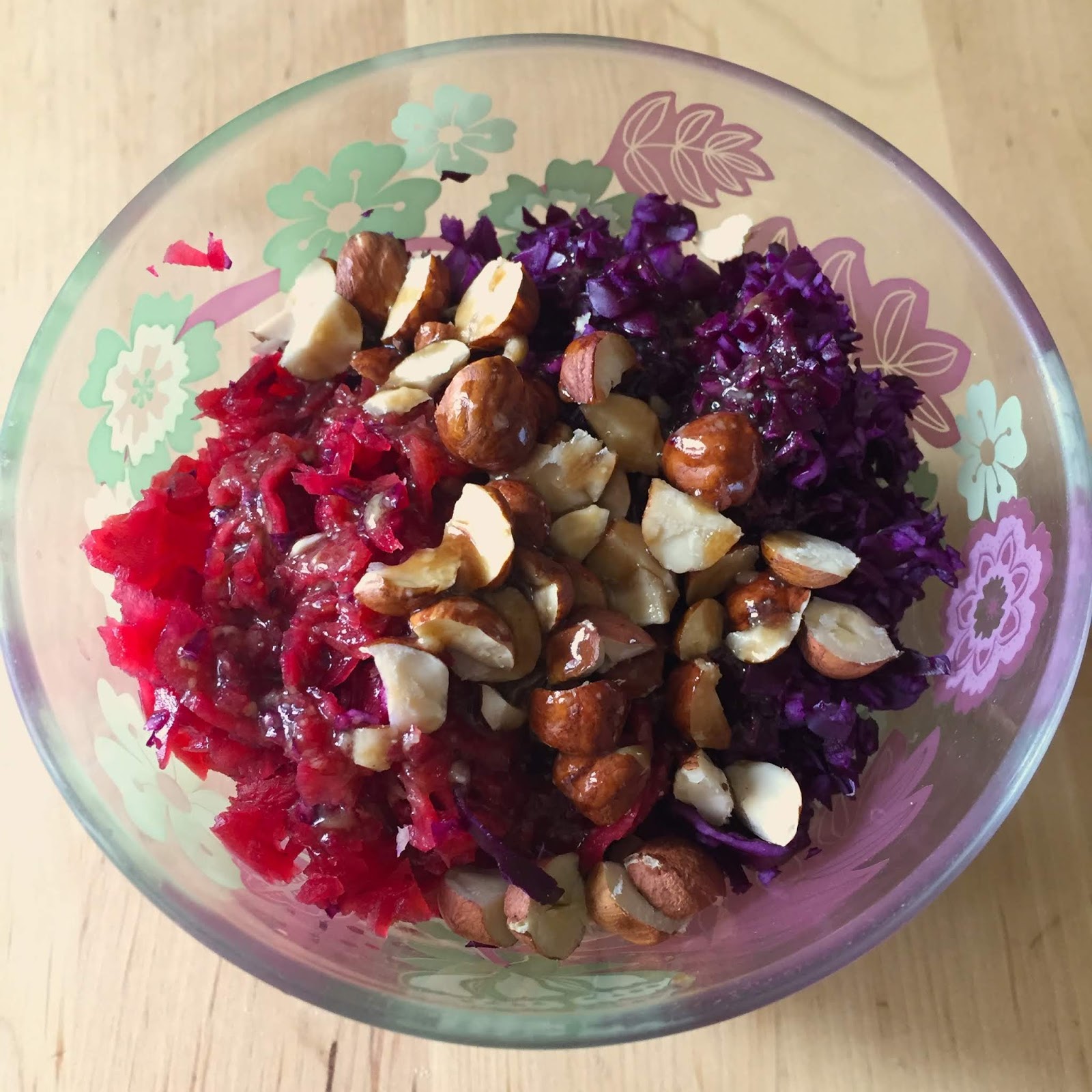 Salade de chou rouge et sa