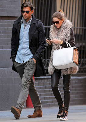Two Clouds in the Sky: Olivia Palermo & her boyfriend Johannes Huebl. By S.