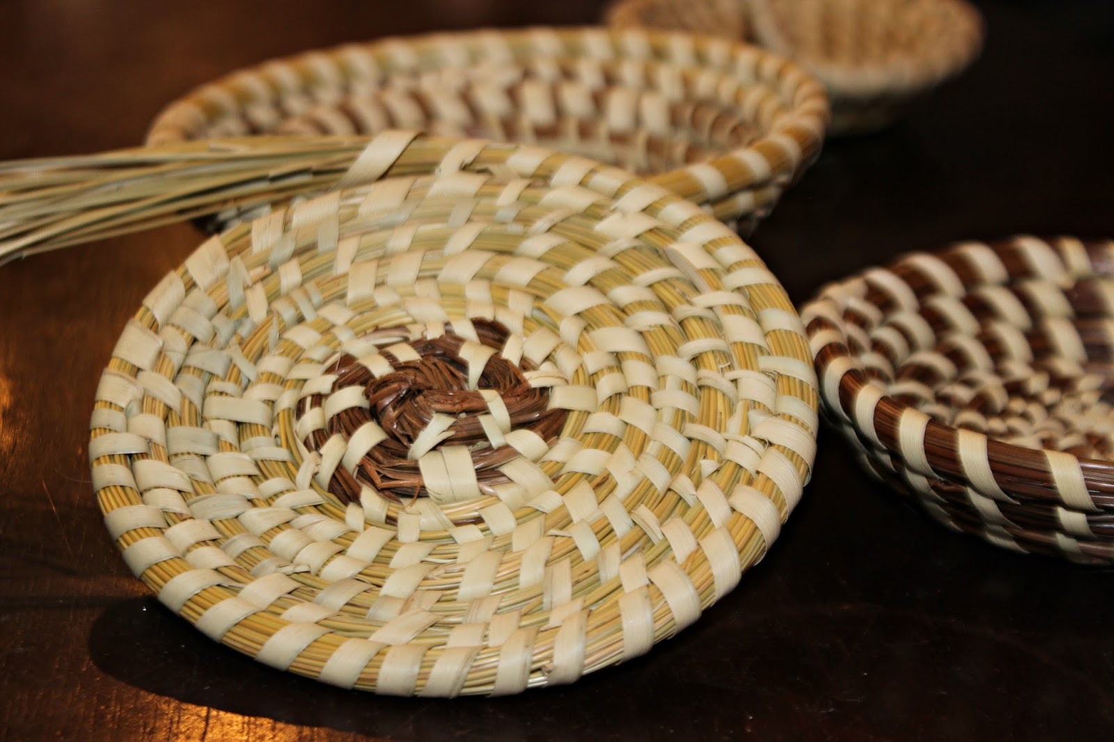 Our Retirement Days Making a Sweetgrass Basket