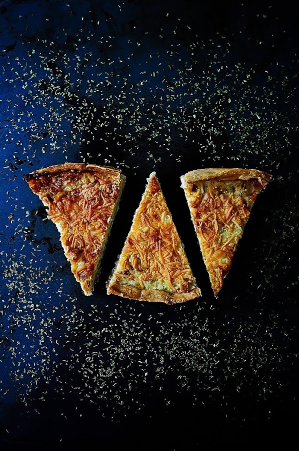 Quiche de calabacín, puerro y queso azul de Taramundi - TuvesyyoHago
