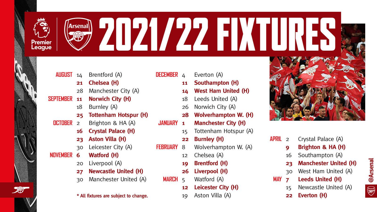 2021 jadual 22 epl Jadwal Pertandingan