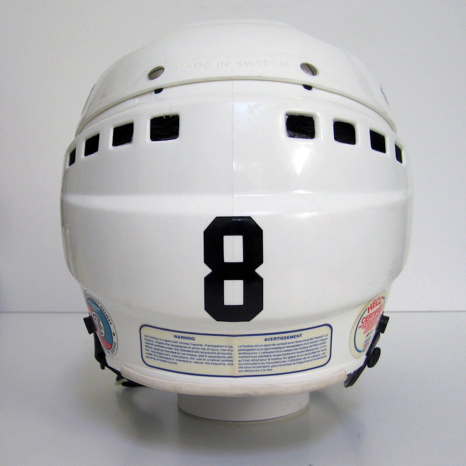JOFA Helmets Halos of Hockey Teemu Selanne Olympic JOFA Helmet Modification