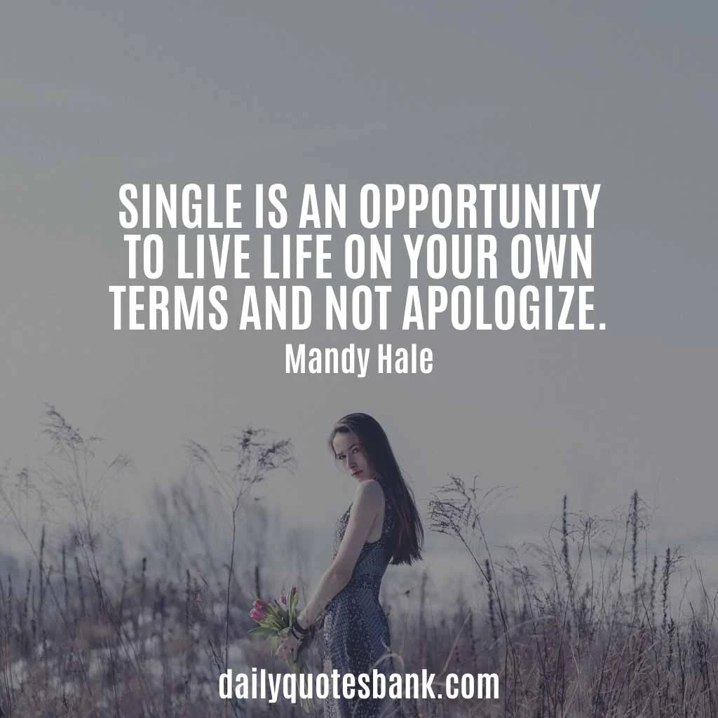 Being Single Attitude Quotes