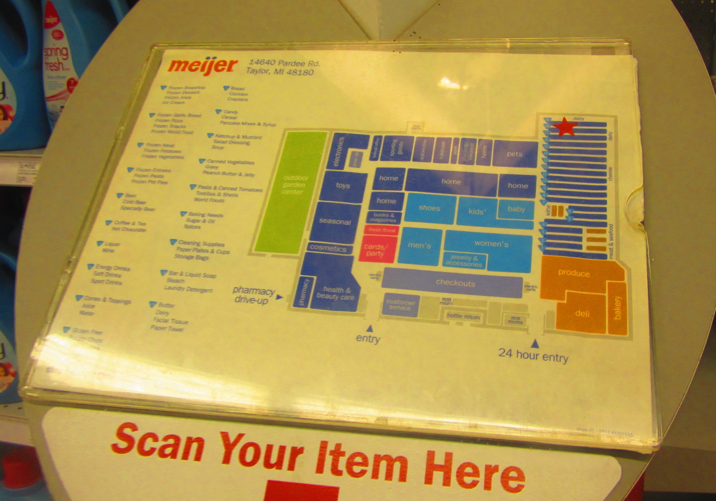 Meijer Store Layout Map