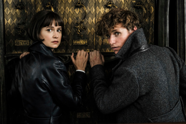 Newt Scamander and Tina Goldstein in Fantastic Beasts and the Crimes of Grindelwald
